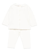 Set maglione e pantaloni per neonata Tartine Et Chocolat bianco con colletto alla Peter Pan CB36080 13 TArtine & Chocolat 
