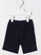 Shorts per neonato Il Gufo blu con coulisse P25PB074C6035 495 IL GUFO 