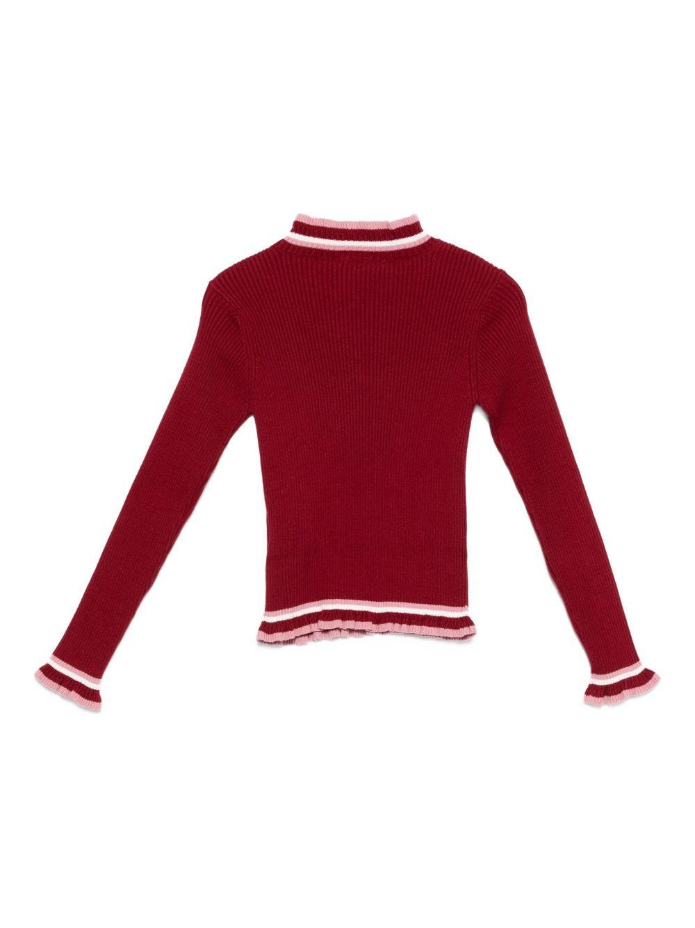 Maglione per bambina Etro Kids bianco con dettagli ricamati GX9A10 Z1376 416 ETRO KIDS 