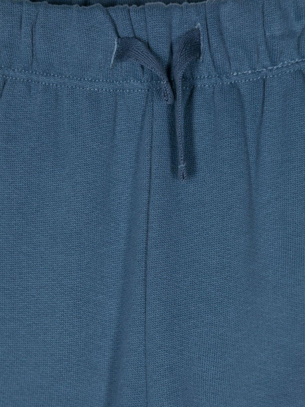 Pantaloni sportivi per neonato Molo blu con dettaglio orsetto sulle ginocchia 6W24I225 3750 MOLO 