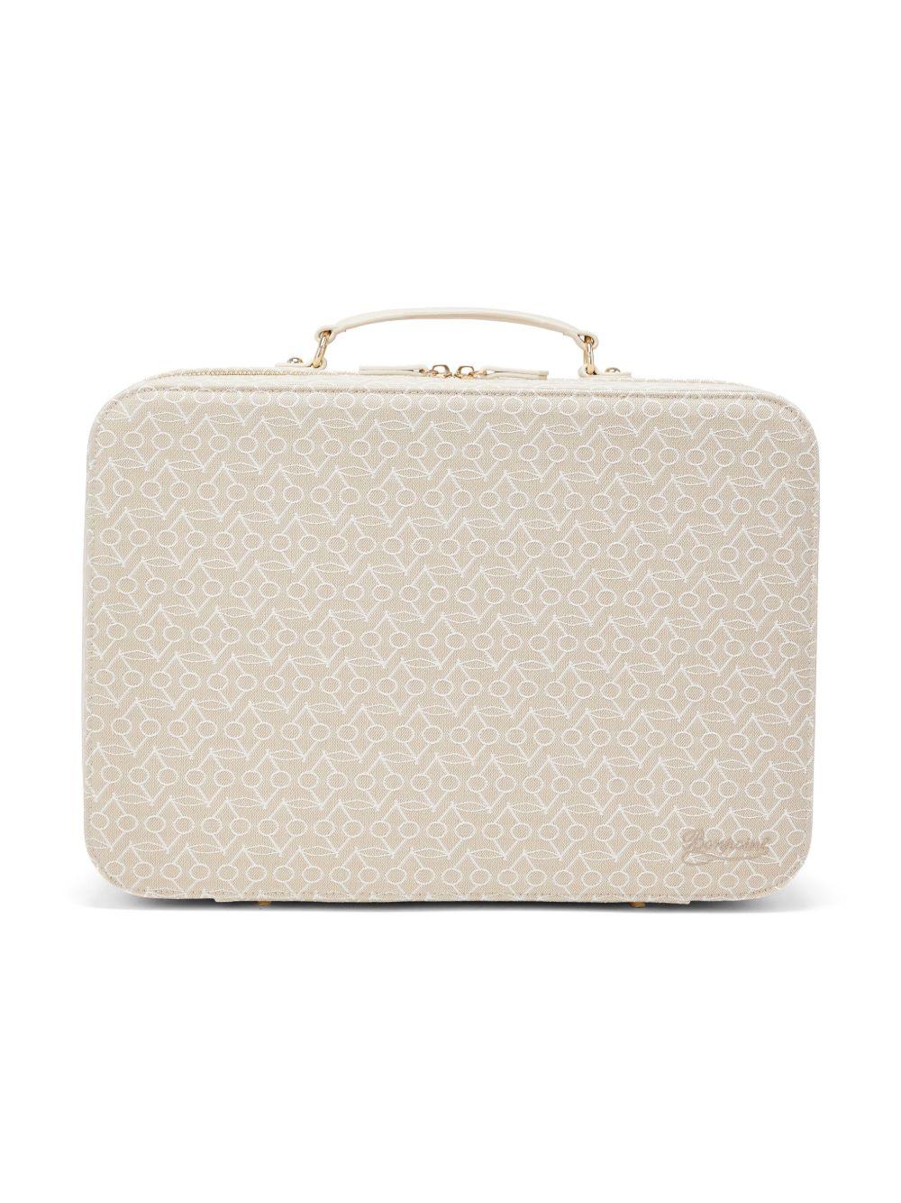 Borsa fasciatoio per neonati Bonpoint beige con stampa Devote PERPBAW00002 060 BONPOINT 