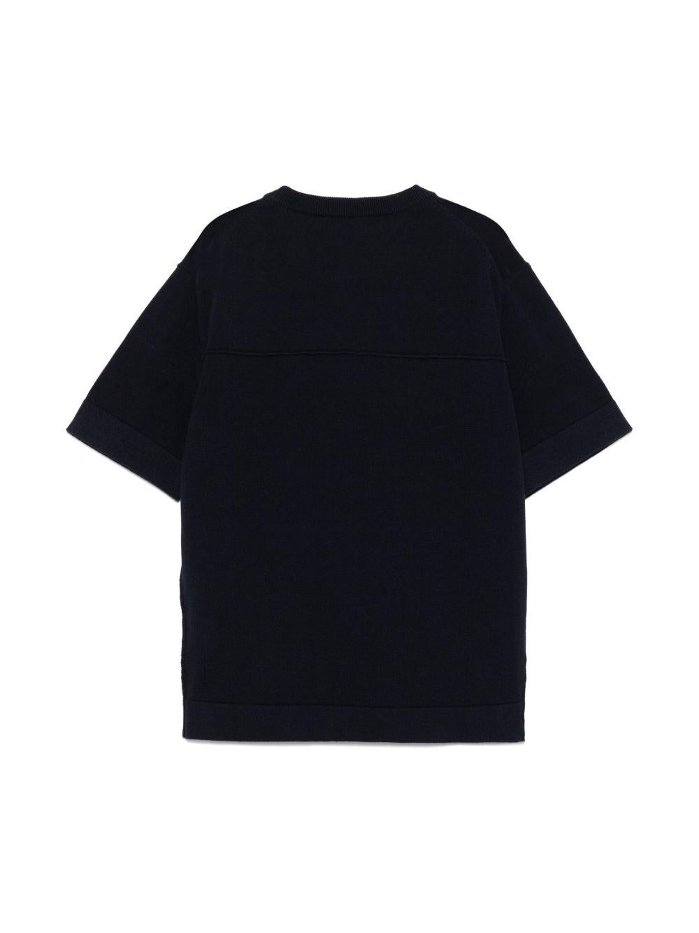 T-shirt in cotone per bambino Paolo Pecora Kids blu con girocollo PP3983 BLU PAOLO PECORA KIDS 