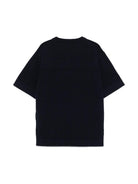 T-shirt in cotone per bambino Paolo Pecora Kids blu con girocollo PP3983 BLU PAOLO PECORA KIDS 