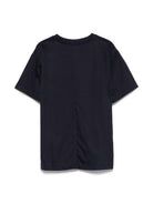 T-shirt per bambino Paolo Pecora Kids blu con logo sul petto PP4052 BLU PAOLO PECORA KIDS 