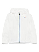 Giacca per bambini K Way Kids Le Vrai bianco con cappuccio ampio K61336W 001 K-WAY KIDS 