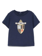 T-shirt per neonato Fendi Kids blu con stampa BMI262 7AJ F1I11 FENDI KIDS 