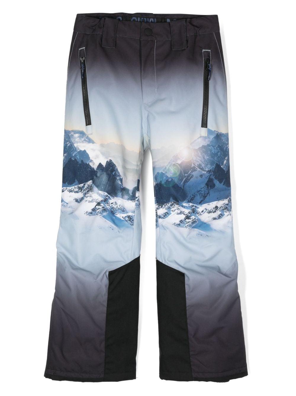 Pantaloni da sci per bambino Molo Jump Pro blu con effetto sfumato 5W24I102 3601 MOLO 