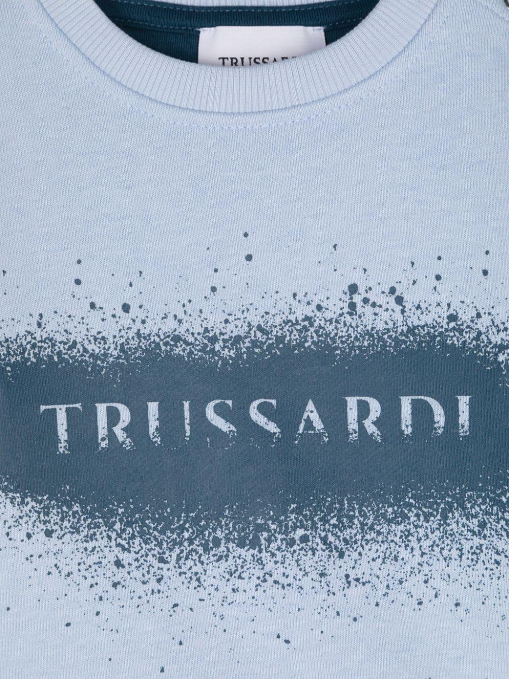 Felpa con stampa TIA24080FENB BLUE LIGHT TRUSSARDI JUNIOR 