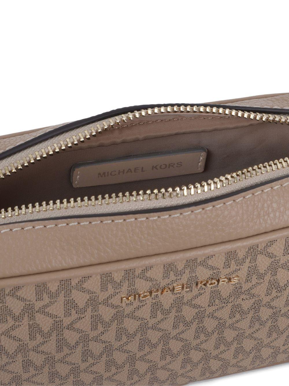 Borsa a spalla  per bambina Michael Kors Kids beige con monogramma R30648 215 MICHAEL KORS KIDS 