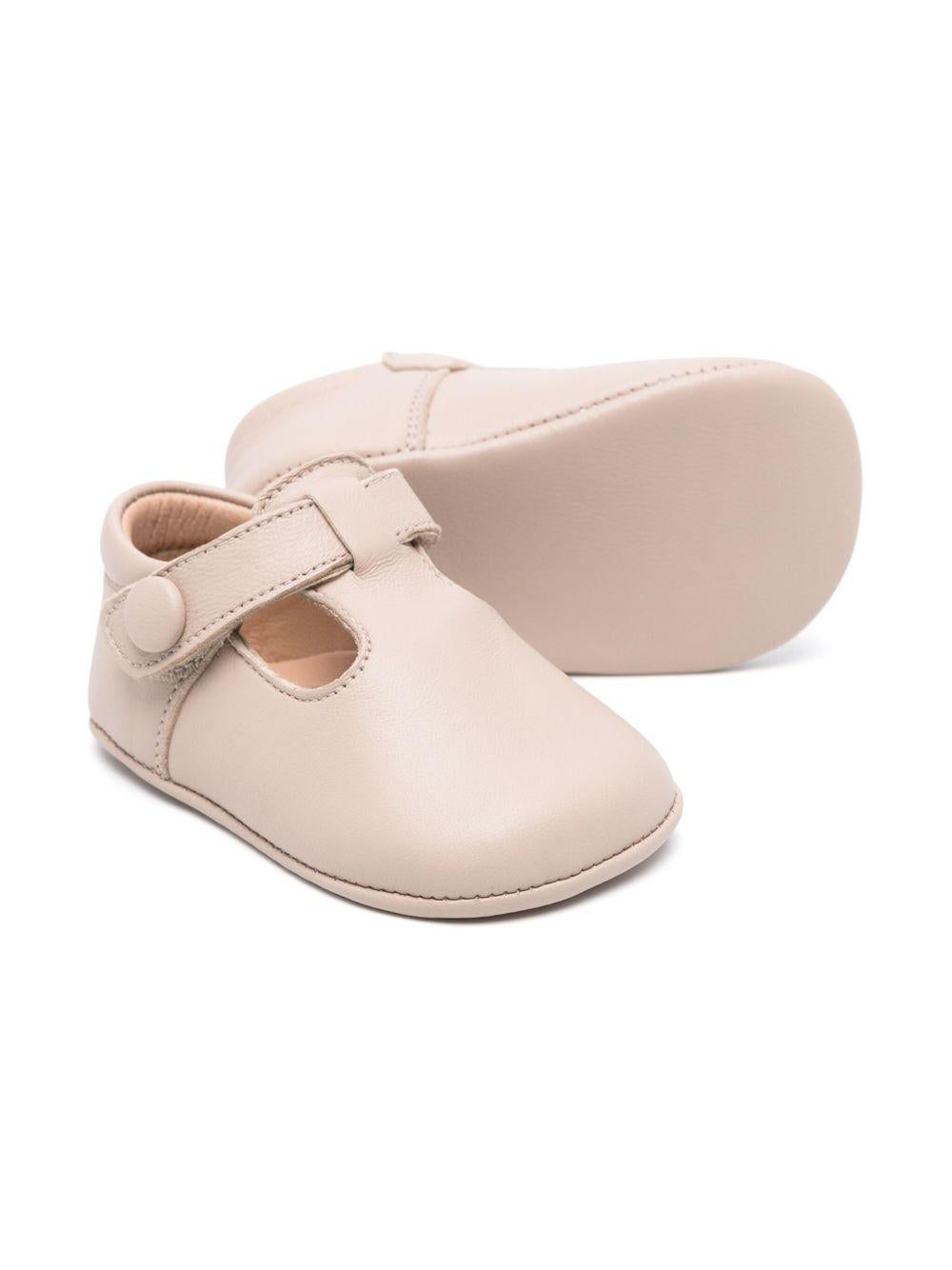 Scarpe primi passi per neonata Eli1957 beige con soletta in pelle con logo 0369AL NUDE ElI 