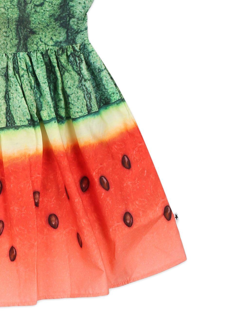 Abito per bambina Molo multicolore con stampa grafica all-over 4S25E111 9325 MOLO 