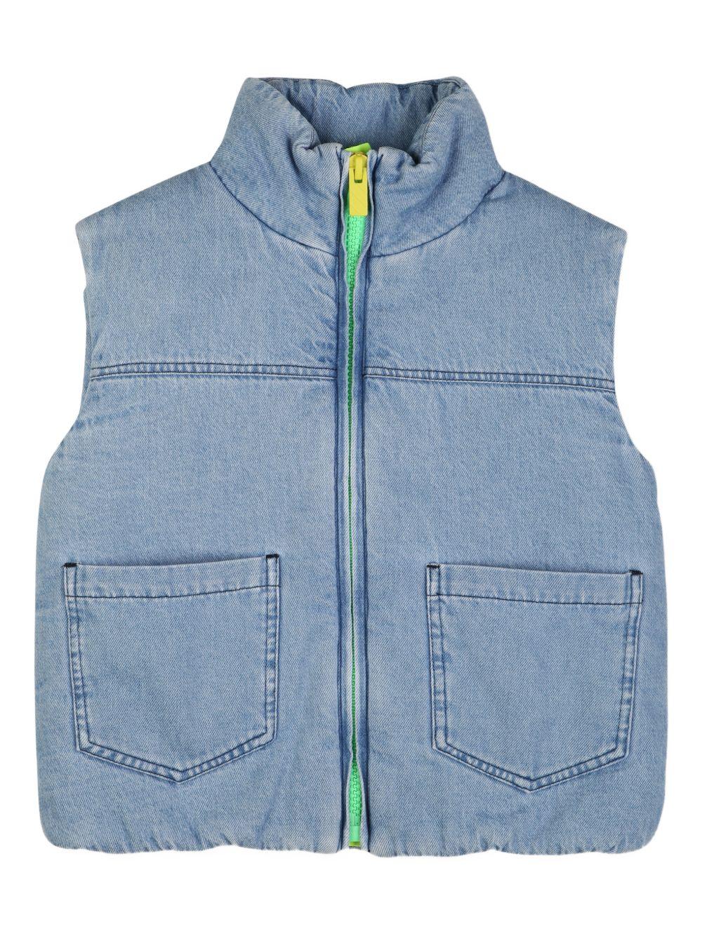 Gilet imbottito per bambino Billieblush blu con zip U21710 Z18 BILLIEBLUSH 