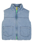 Gilet imbottito per bambino Billieblush blu con zip U21710 Z18 BILLIEBLUSH 