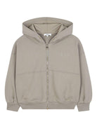 Felpa per bambina Chloé Kids grigia con zip e cappuccio C20637 63A CHLOE' KIDS 