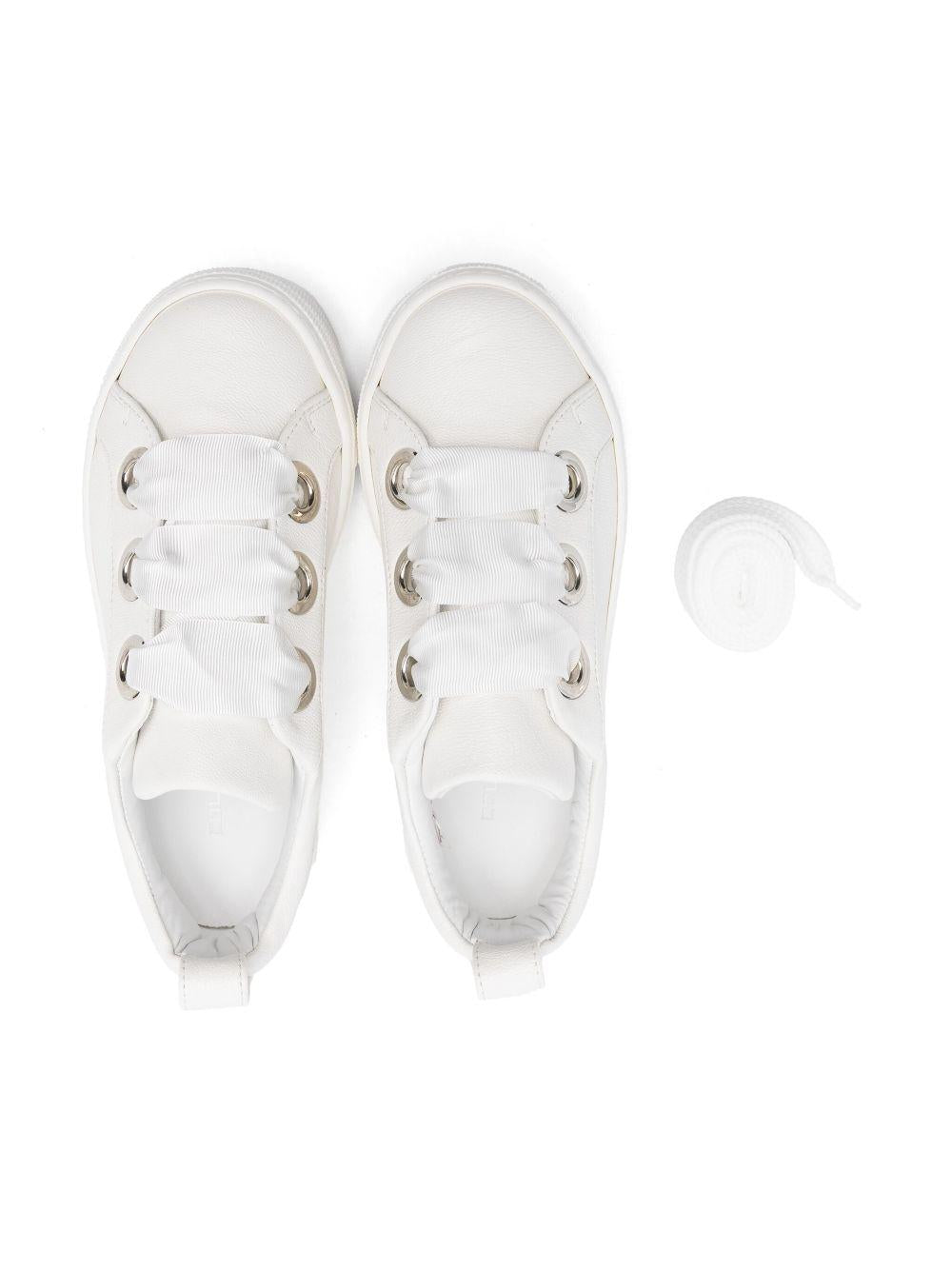 Sneakers per bambina Colorichiari bianco con soletta in pelle con logo FJ958172 4224 15 COLORICHIARI 