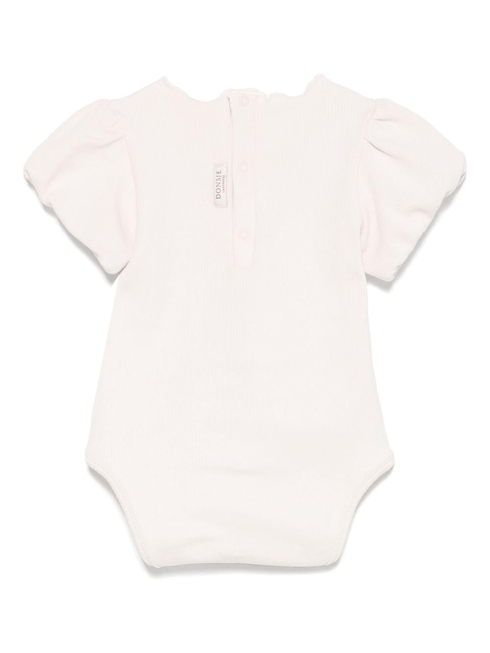 Body per neonata Donsje Nowie beige con motivo con ricamo 3032704 00001 DONSJE 