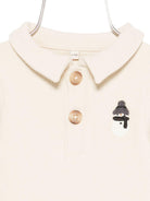 Tutina per neonato Donsje beige con ricamo pupazzo di neve 3042502 00004 DONSJE 