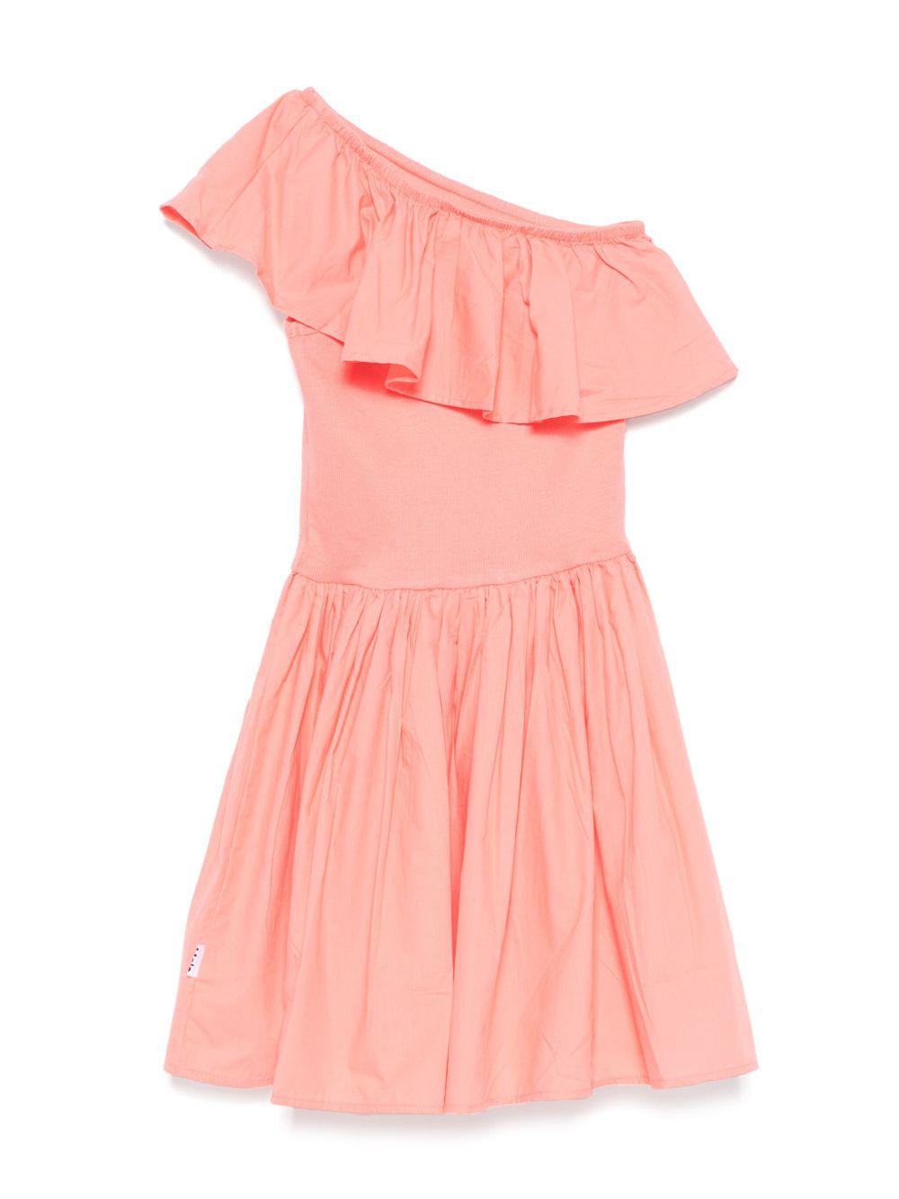 Abito Chloey per bambina Molo rosa con ruches 2S25E106 8465 MOLO 