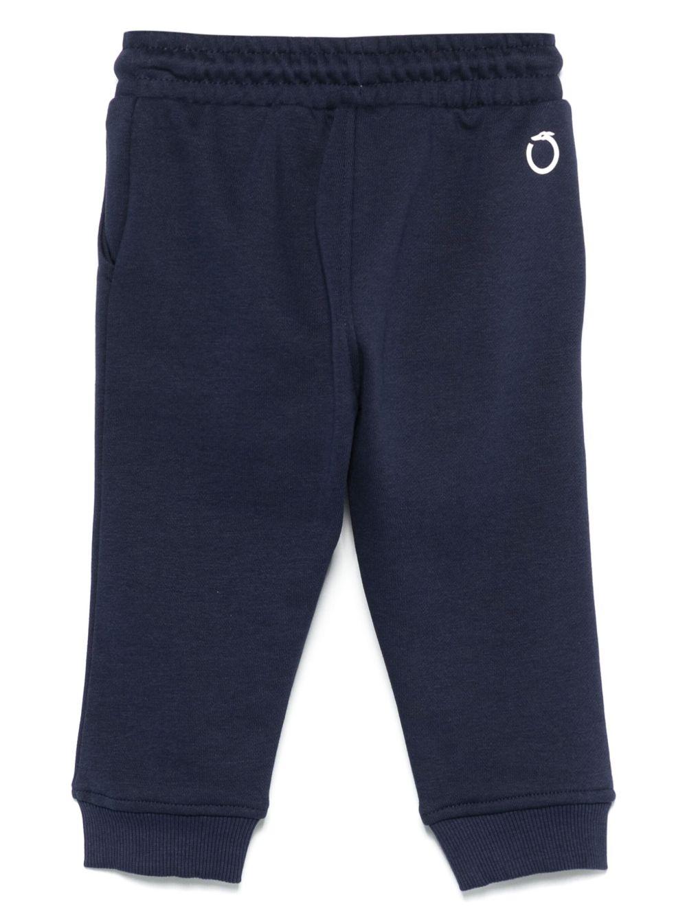 Pantaloni sportivi per neonato Trussardi Junior blu con vita con coulisse elasticizzata TIP25015PA BLUE NAVY TRUSSARDI JUNIOR 