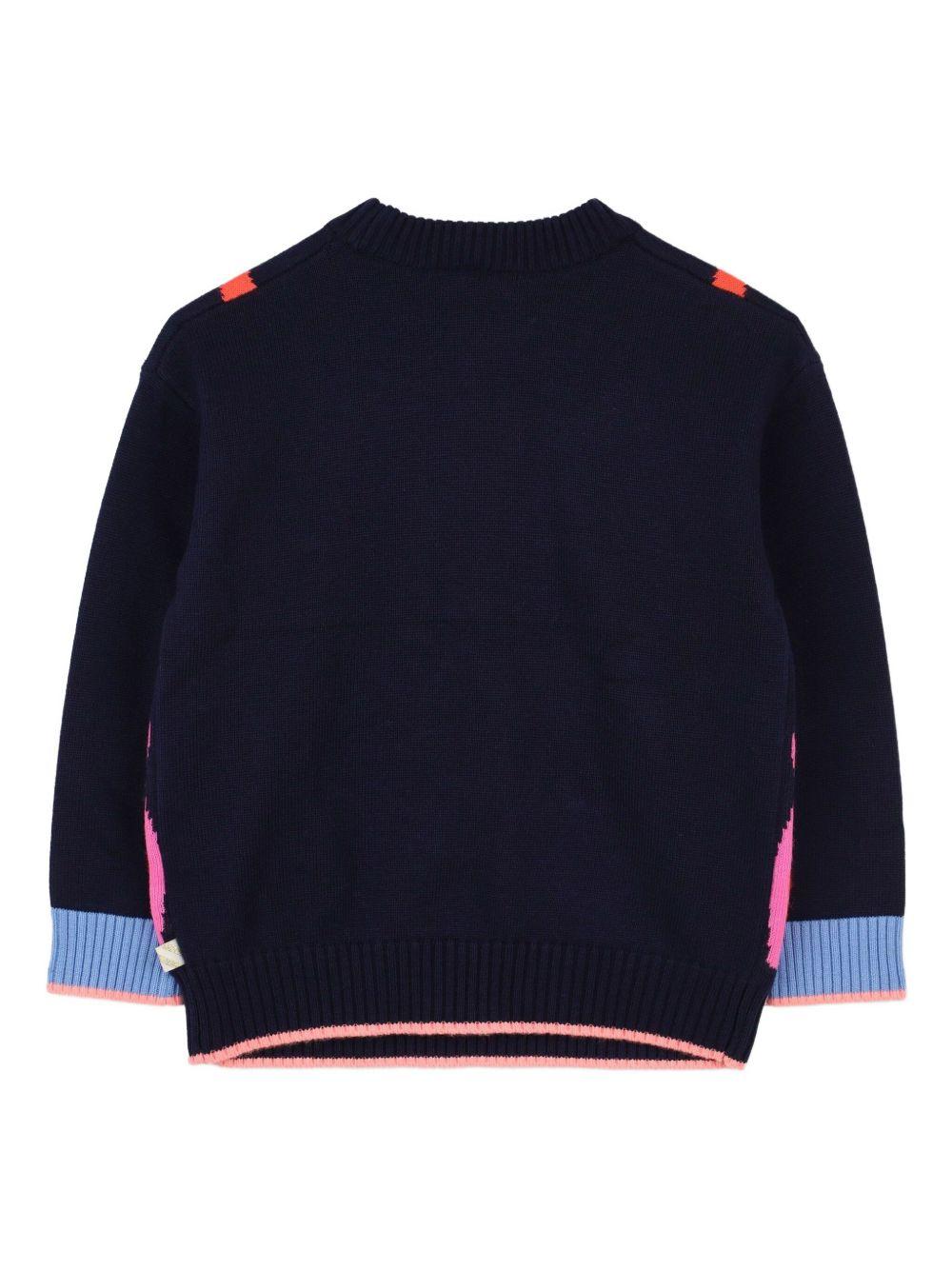 Maglione per bambina Billieblush blu con motivo farfalla U21368 85T BILLIEBLUSH 