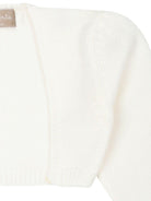 Cardigan bianco per neonato con parte frontale aperta La Stupenderia WCSP62 800 LA STUPENDERIA 