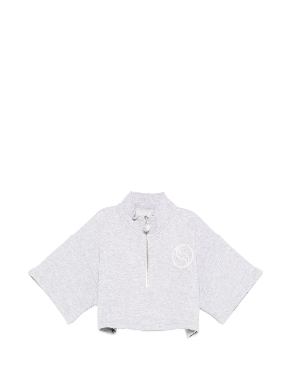 Felpa per bambina Stella McCartney Kids grigia con collo a lupetto TY4C00 Z0499 807 STELLA McCARTNEY KIDS 