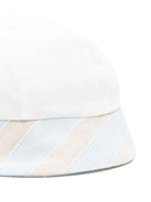 Cappello per neonata La Stupenderia bianco con orlo a contrasto e corona rotonda TBCP53D02 R49 LA STUPENDERIA 