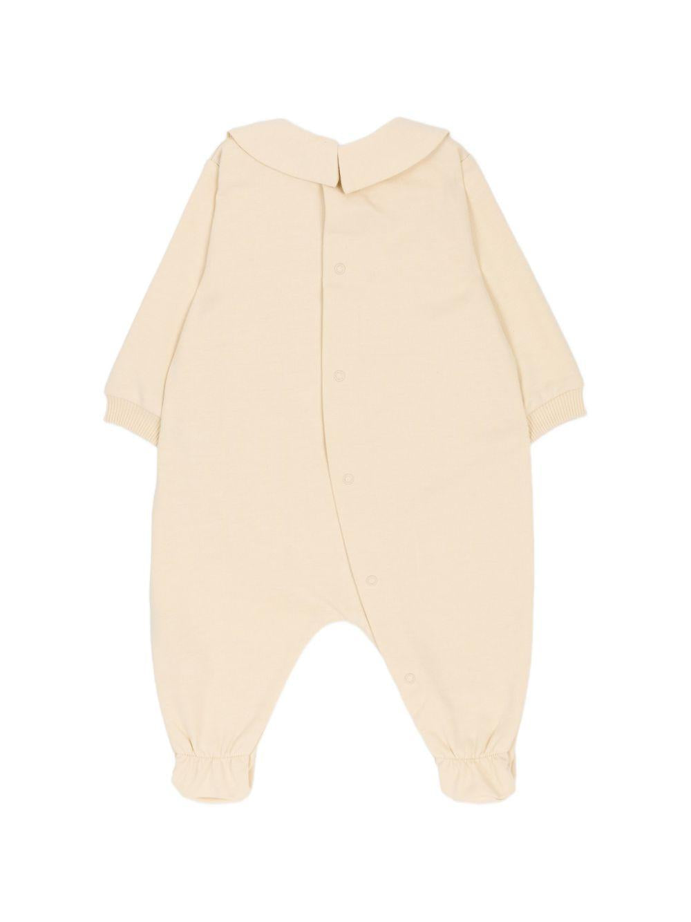Tutina per neonati Moschino Kids beige con Teddy Bear MUY098LCA19 20404 MOSCHINO KIDS 