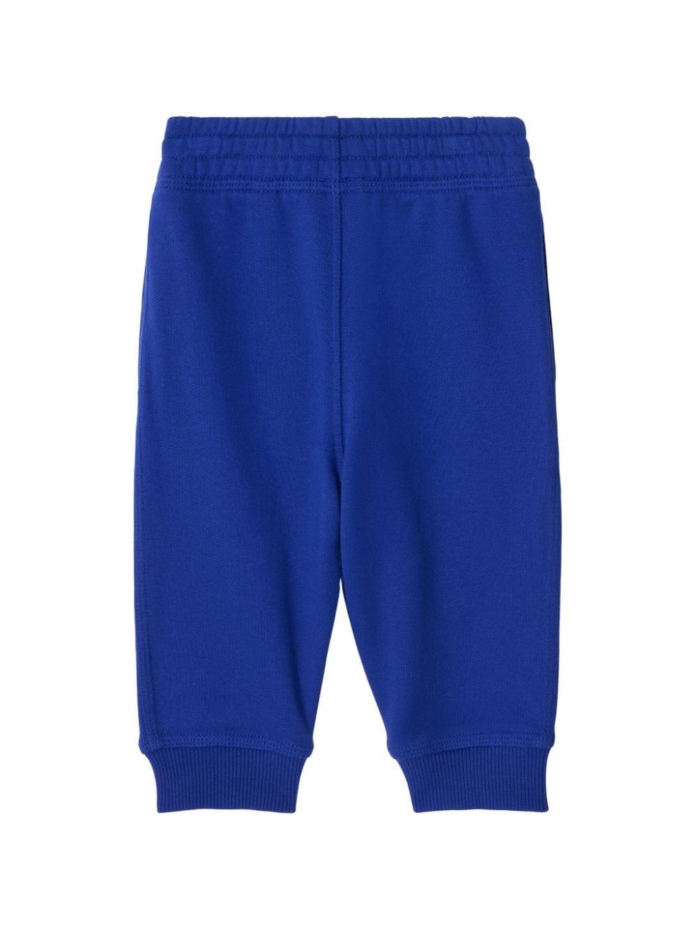Pantaloni sportivi Equestrian Knight per neonato Burberry Kids blu con vita elasticizzata 8093225 B7323 BURBERRY KIDS 