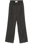 Pantaloni per donna The M grigio con motivo a spina di pesce COSTANZA-S ANTRACITE THE M 