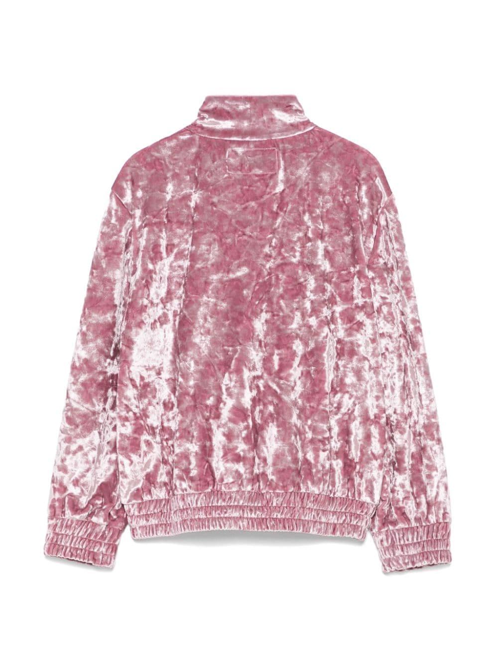 Felpa sportiva con orlo elasticizzato per bambina MC2 Saint Barth Kids rosa con collo alto MRM0002 00497G MC2 ST. BARTH KIDS 