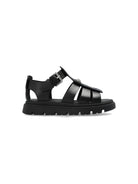 Sandali per bambina Versace Kids nero con placca Medusa 10179051A00138 1B00P VERSACE KIDS 