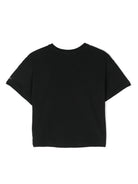 T-shirt con stampa per bambina Calvin Klein Kids nero con scollo rotondo IG0IG02136 BEH CALVIN KLEIN KIDS 