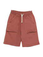 Shorts Cargo per bambino Rick Owens Kids marrone con ampia fascia elastica in vita BG02E5304 FP 13 RICK OWENS KIDS 