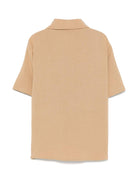 Camicia a maniche corte per bambino Paolo Pecora Kids beige con orlo curvo PP4001 BEIGE PAOLO PECORA KIDS 