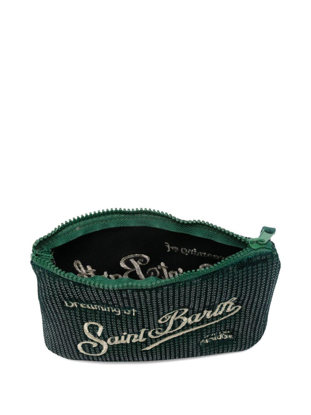 Pochette Aline per bambina MC2 Saint Barth Kids verde con decorazione in paillettes ALI0030 00302I MC2 ST. BARTH KIDS 