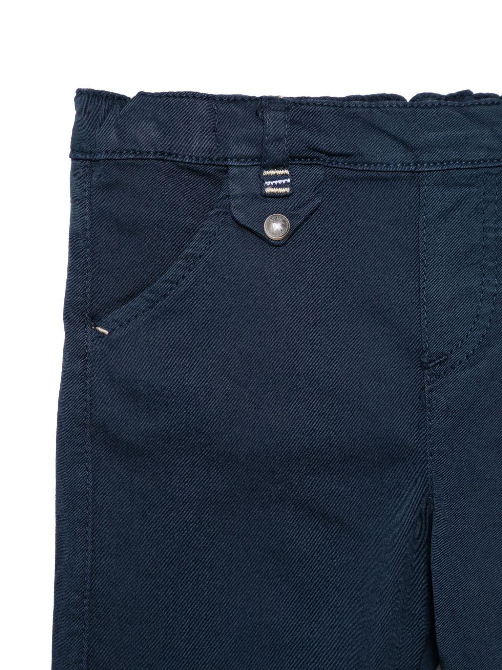 Pantaloni per neonato Tartine Et Chocolat blu in twill CA22041 04 TArtine & Chocolat 