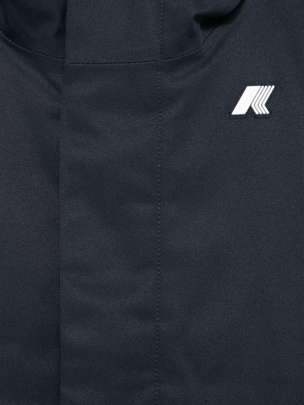 Giubbino per bambino K-Way Kids blu con applicazione con logo sul petto K1128FW AL9 K-WAY KIDS 