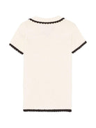 Abito Elaine per bambina Bonpoint beige con scollo a V S05GDRK00020 903 BONPOINT 