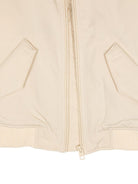 Bomber con applicazione per bambino Tommy Hilfiger Junior beige con colletto a coste KB0KB09091 AEX TOMMY HILFIGER JUNIOR 