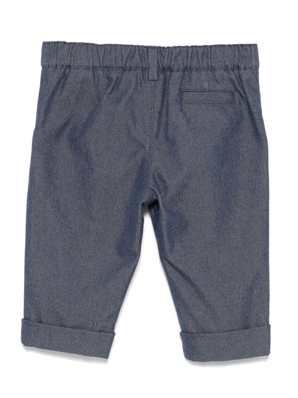 Pantaloni per neonato Fendi Kids grigio modello classico BMF242 AS61 F0QG0 FENDI KIDS 