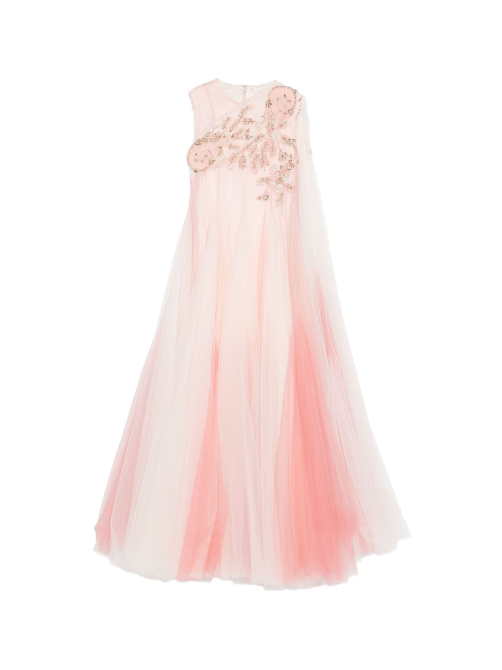 Abito per bambina Maison Ava rosa con decorazione floreale MA FW25 GC47 PINK/WHITE MAISON AVA 