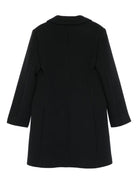 Cappotto per bambina Elisabetta Franchi La Mia Bambina nera con ricamo logo EFCT0060TV094 N000 ElISABETTA FRANCHI 