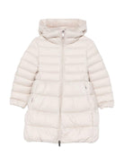 Giubbino per bambina Il Gufo beige dal design svasato A25GGP0006NN106 118 IL GUFO 