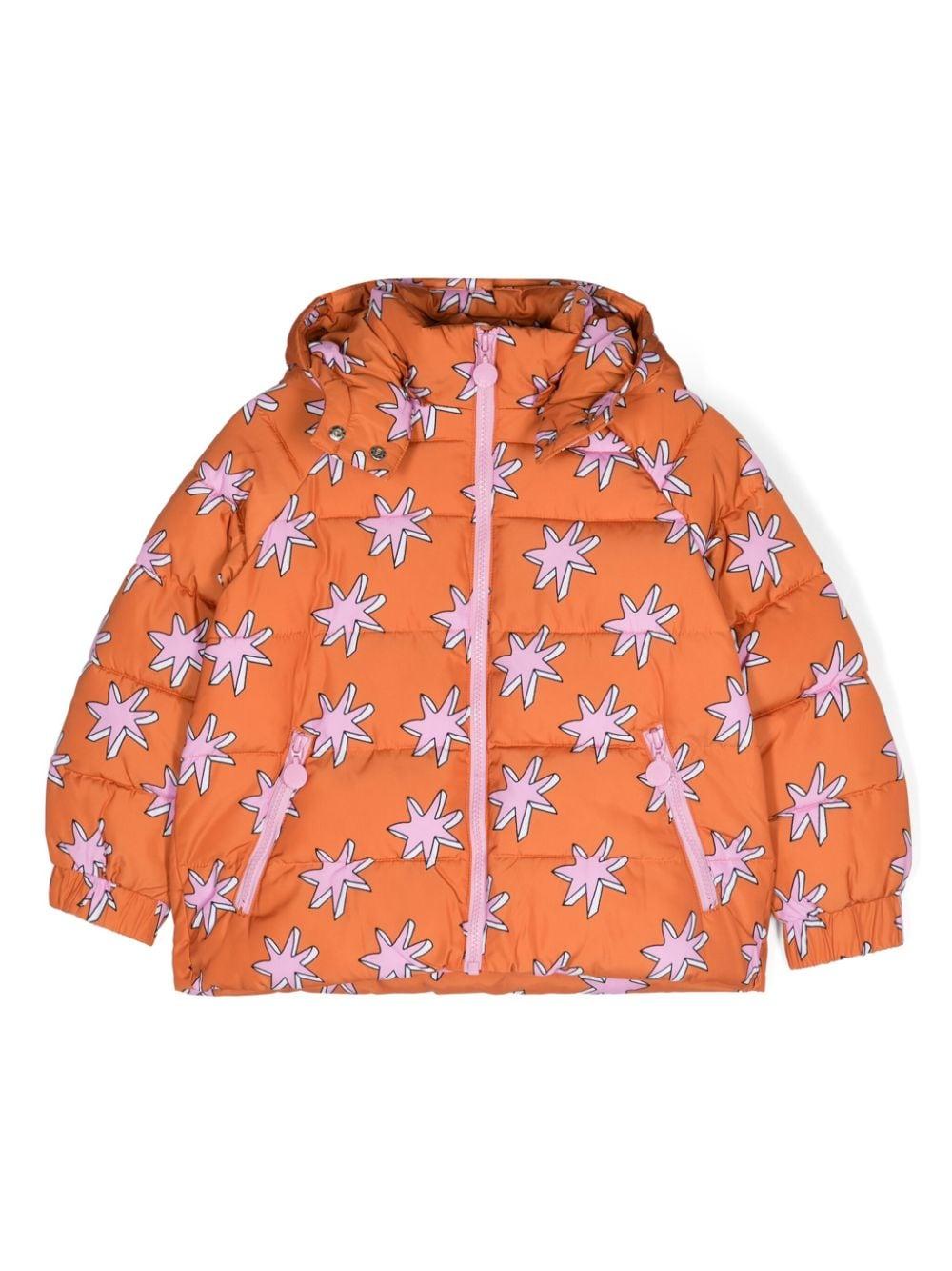 Piumino per bambina Stella McCartney Kids arancione con stampa grafica TV2B17 Z2051 403MC STELLA McCARTNEY KIDS 