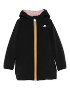 Giubbino per bambina K-Way Kids nera con dettaglio logo K11517W BBM K-WAY KIDS 