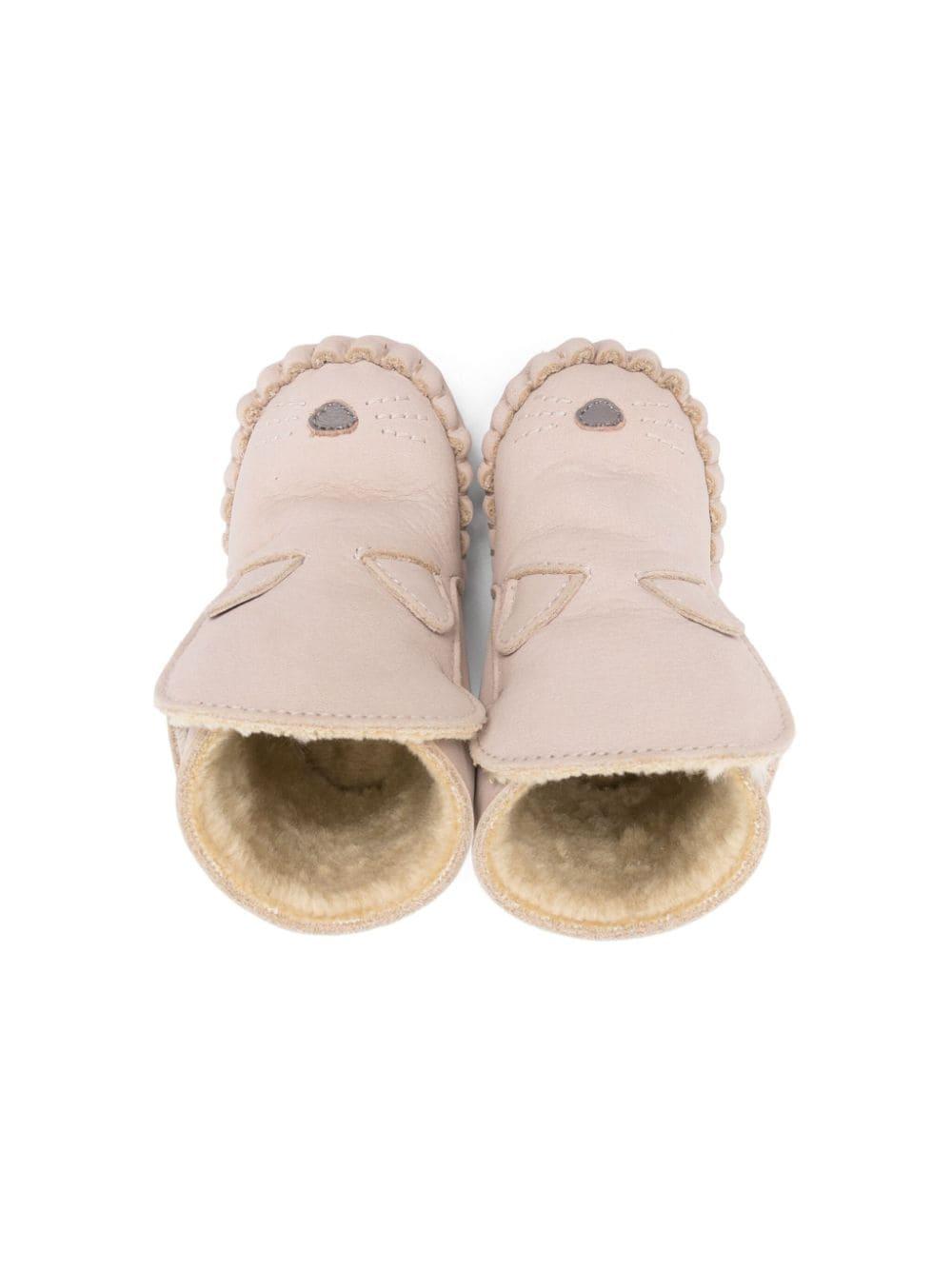 Stivali primi passi per neonati Donsje Kapi beige con orecchie 1028003 NL128 DONSJE 