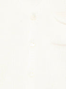 Cardigan per neonato La Stupenderia bianco con design lavorato a maglia WCCR63 802 LA STUPENDERIA 