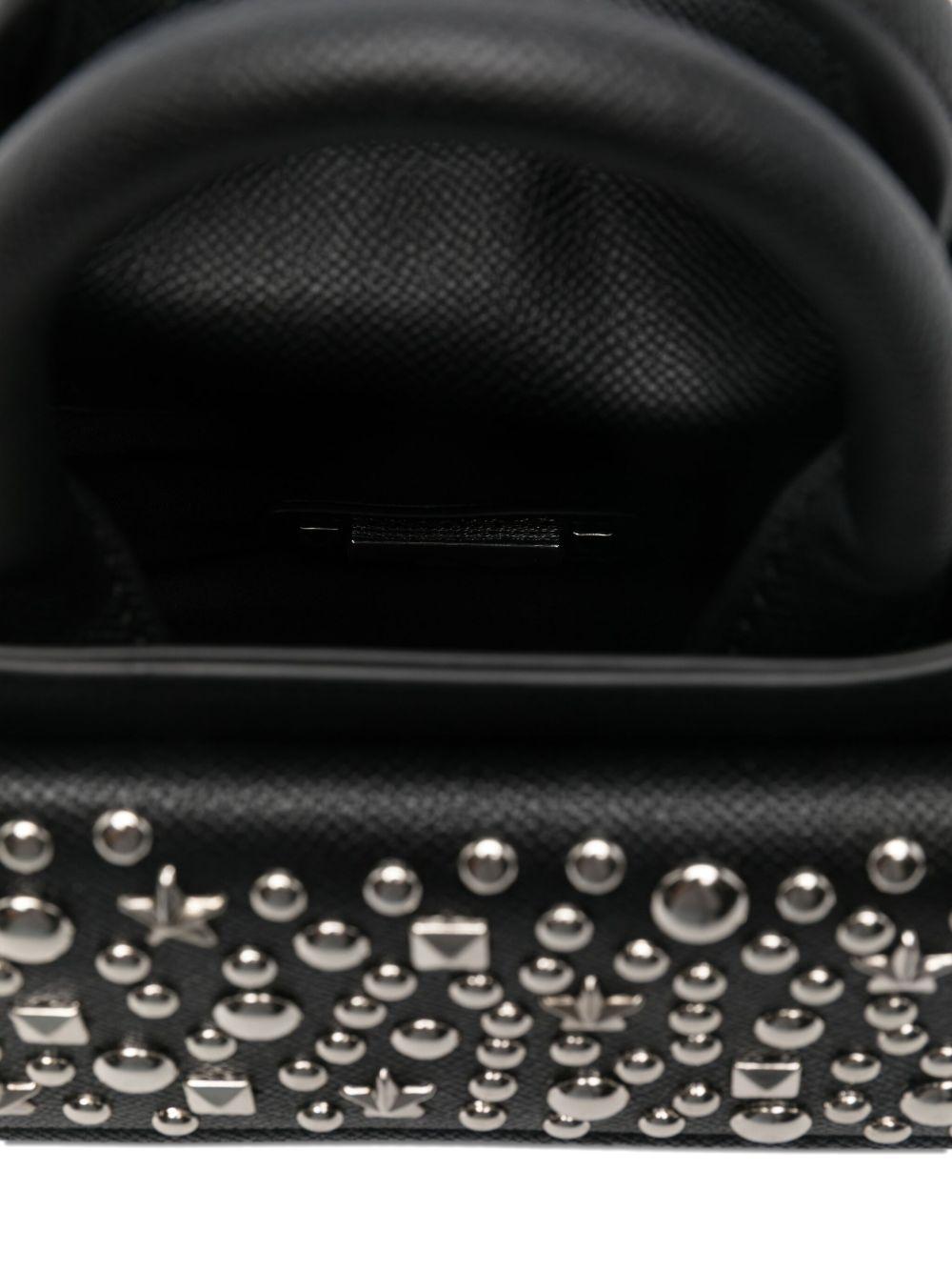 Borsa a tracolla per bambina John Richmond Junior nero borchiata RGA25028BO BLACK JOHN RICHMOND JUNIOR 