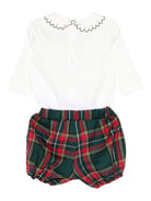 Set camicia e shorts per neonata La Stupenderia multicolore con motivo tartan 1TBCT19 Z15V/R LA STUPENDERIA 